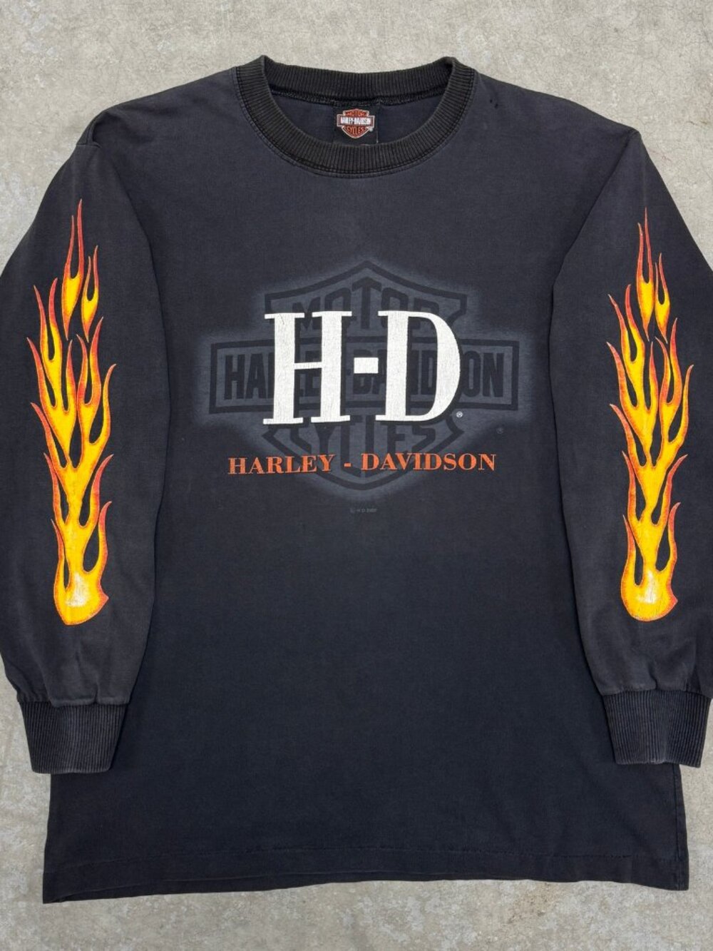 Vintage Harley Davidson Flame Longsleeve